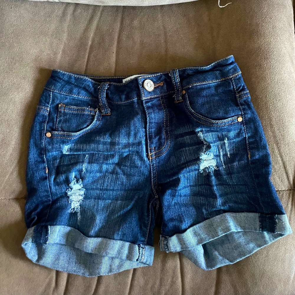 RSQ Hampton midi jean shorts